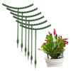 Plant Support Stakes Stackable Half Round Plant Stakes Easy Assembly Stake Trellis Plant Cages for Indoor Outdoor Tomato