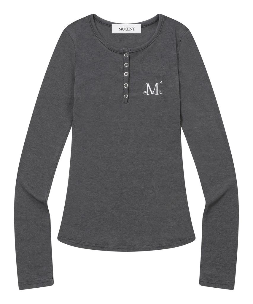 MUCENT Nello Snap Button Long Sleeve Tee (6 Colors)
