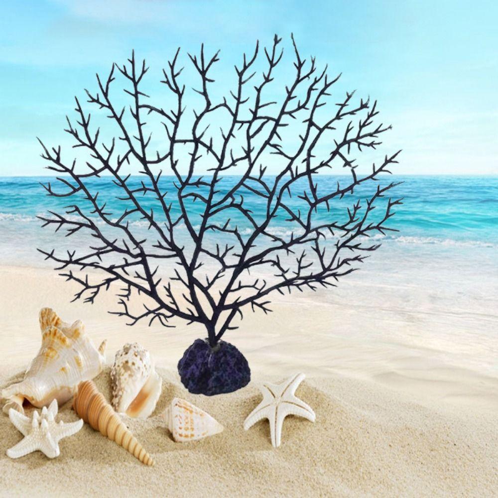 Undersea Water Plants Fake Lifelike Decor Plants Artificial Coral Aquarium Decoration Sea Iron Tree