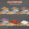 Removable Wire Rack Square Baking Tray Multipurpose BBQ Tray  Grilling Tool