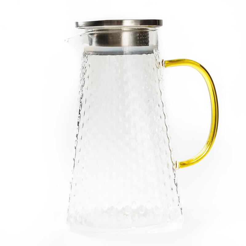 Heat-Resistant Hammered Glass Teapot