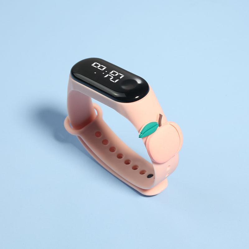 Vogue Fruits Doll Браслет Женские водонепроницаемые наручные часы Электронные повседневные спортивные модные часы для мальчиков и девочек со светодиодной подсветкой