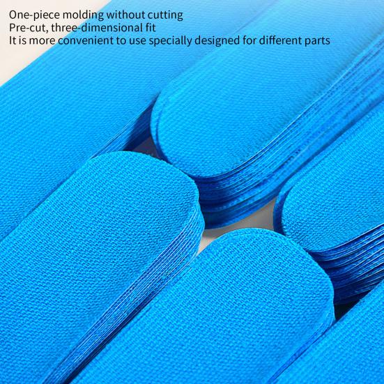 10 шт. предварительно нарезанной кинезиологической ленты для колена, водонепроницаемая спортивная лента для поддержки колена, спортивная фитнес-лента для бега, пешего туризма, верховой езды