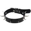 Goth Punk Spike Rivet Choker Collar For Women Steampunk Pentagram Necklace Emo Neck Strap Cosplay Chocker Gothic Accessories
