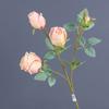 4 головки имитация розы цветок реальное касание искусственные цветы искусственная ветка розы свадебное украшение для вечеринки