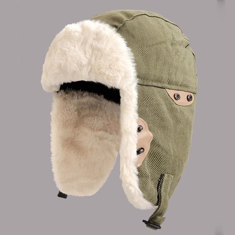 Pilot Lei Feng Hat Men Winter Thick Warm Ear Protection Northeast Cotton Hat Children Locomotive Hat