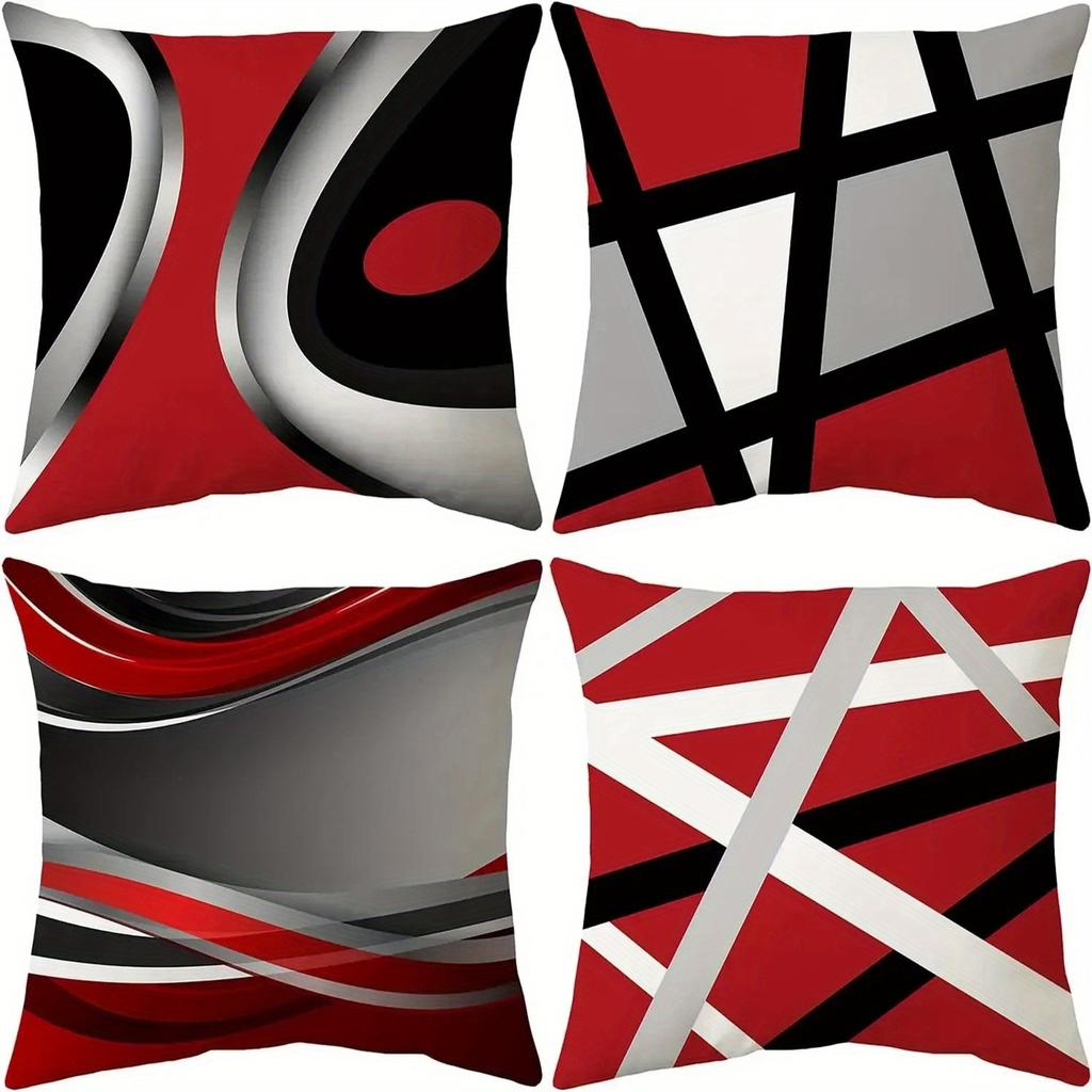 Домашний Декор Современный Геометрический Абстрактный Узор Наволочки с Узором Наволочка-Подушка с Узором Подходит Для Дивана Спальни Автомобиля Наволочка