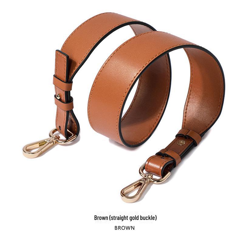 Lychee Pattern Cowhide Bag Replacement Strap - Single, Long, Versatile, Wide Shoulder Style