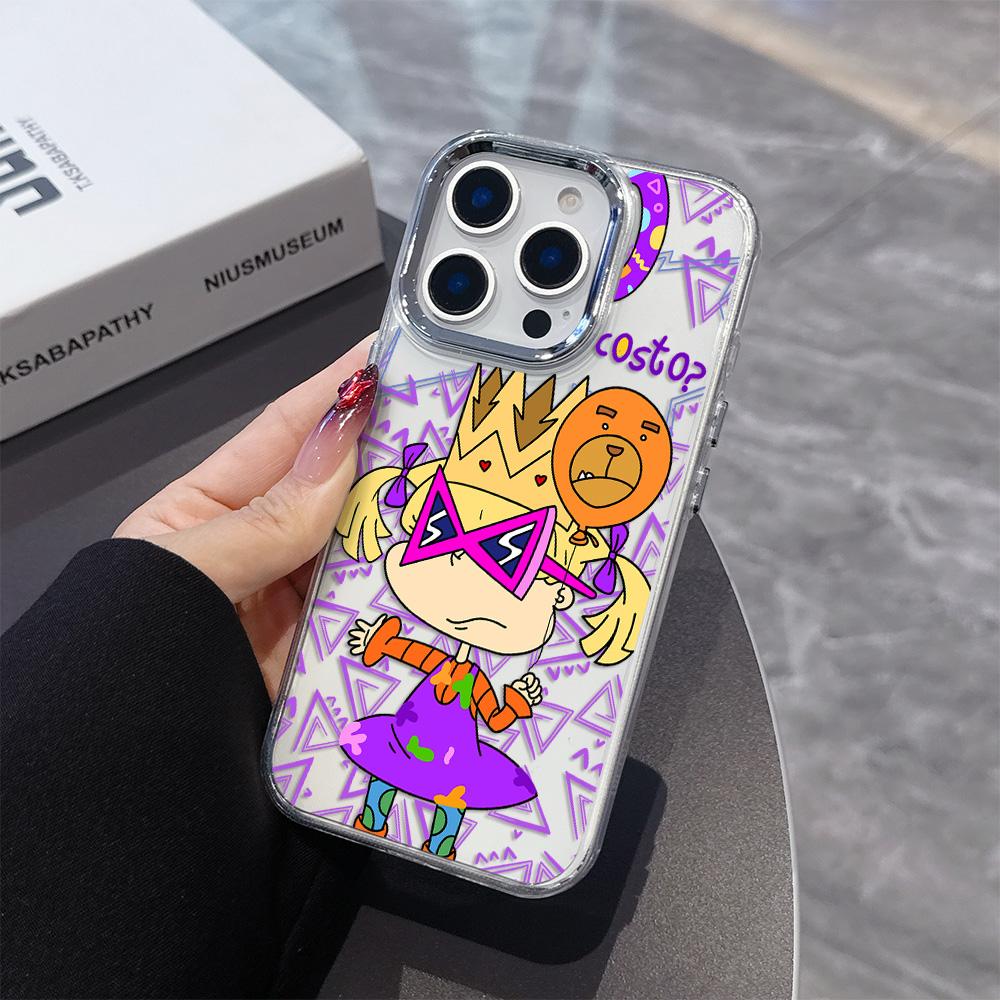 Cartoon Funny R-rugrats Phone Case for Samsung Galaxy S25 S24 S23 S22 S21 S20 Note20 FE Ultra Edge Plus 4G 5G Transparent Cover