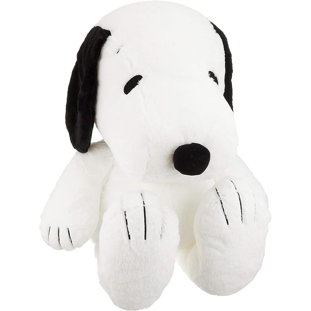 Nakajima Corporation Peanuts Snoopy Hugging Plush Toy 2L Size Black 077394-15