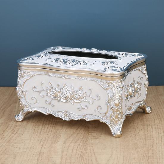 Европейская коробка для салфеток, большая вместимость, легкий доступ, крышка для коробки салфеток, акриловый держатель для салфеток, роскошное украшение для дома