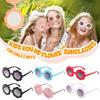 And Girls Trend Streetwear Outdoor Product Children Sunglasses Vintage Flower Shape Sun Glasses
