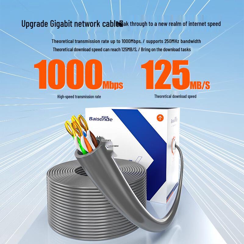 Неэкранированный Ethernet-кабель Baisende CAT5e Gigabit