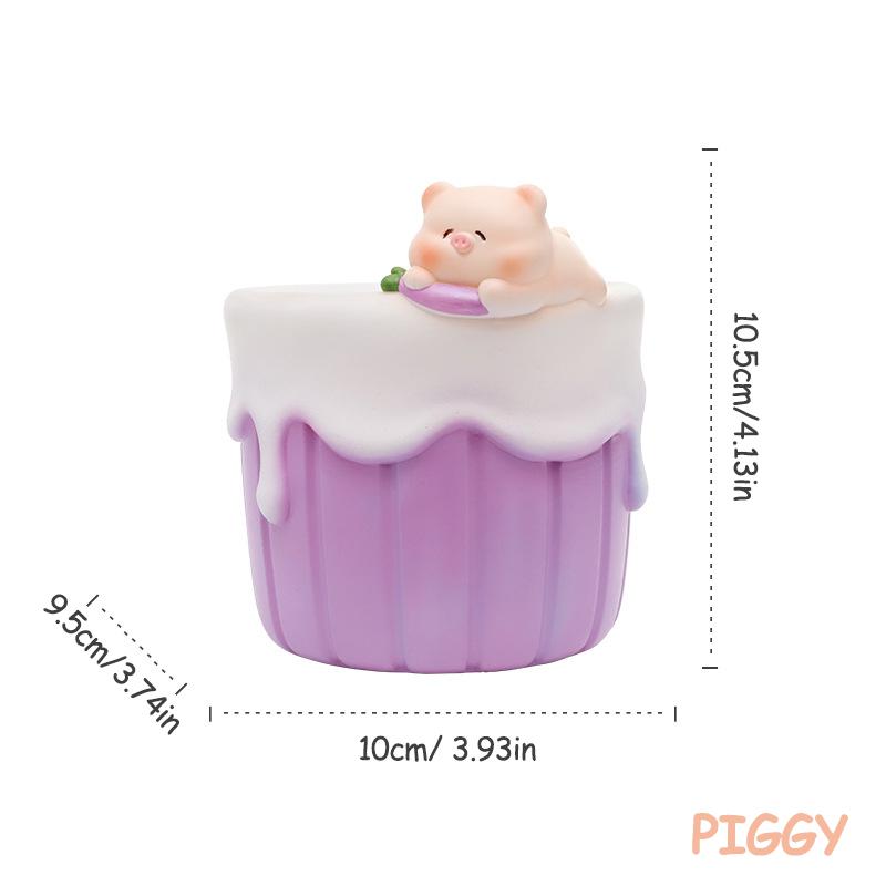 Милый десерт тема суккуленты растения горшок креативный кашпо для животных для мини бонсай сказочные садовые украшения украшение для дома столешница