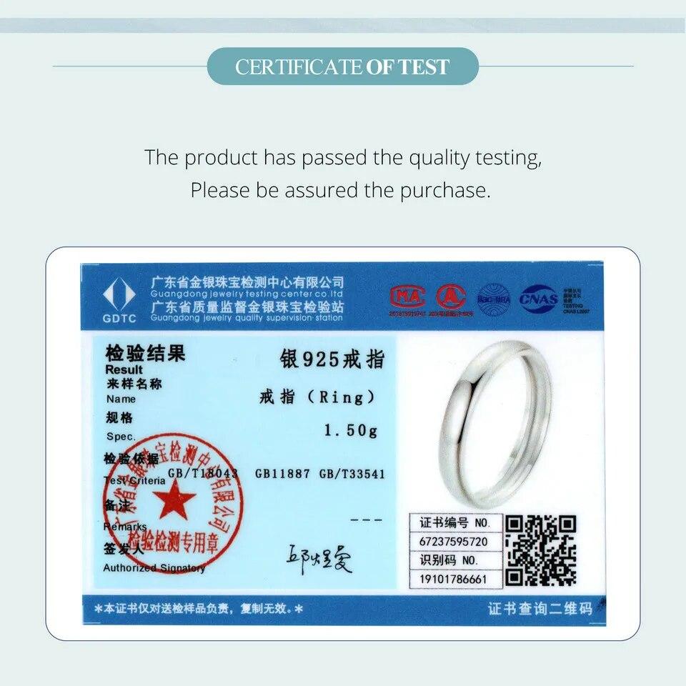 Bamoer из стерлингового серебра 925 пробы, минималистское металлическое блестящее кольцо, штабелируемое простое кольцо на палец для женщин, гипоаллергенное ювелирное изделие, подарок