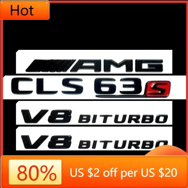 Автонаклейка AMG W220 Для Benz 4 шт./комплект 3D ABS Автонаклейка для Mercedes-Benz CLS Class TURBO 4MATIC Модифицированный Логотип AMG CLS 53S 63S