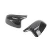 4pcs Carbon Fiber Style Black Side Mirror cover Caps for BMW X3 iX3 G01 G08, X4 G02, X5 G05, X6 G06, X7 G07