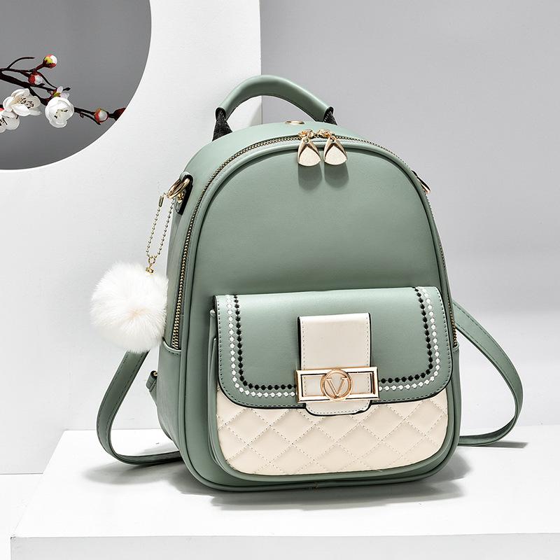 Backpack 2025 New Women's Fashion Travel Backpack Girl Embroidered Thread Student Shoulder Crossbody School Bag Woman