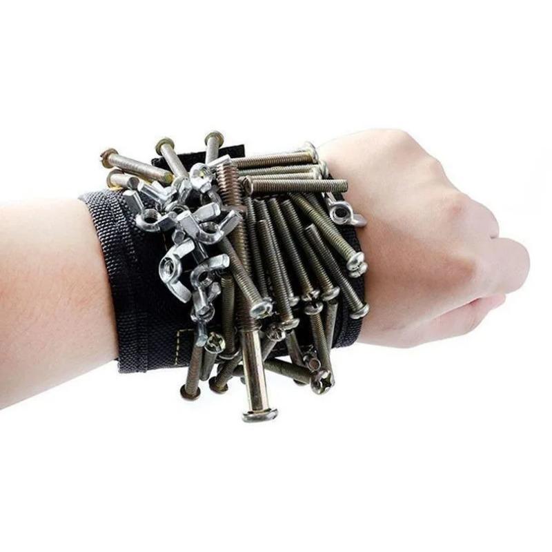 Magnetic Wristbands Weak Magnetism Holds Set Screw Bracelet Movement Magnetic Nail Drilling Manager Storage Wrist Electrician