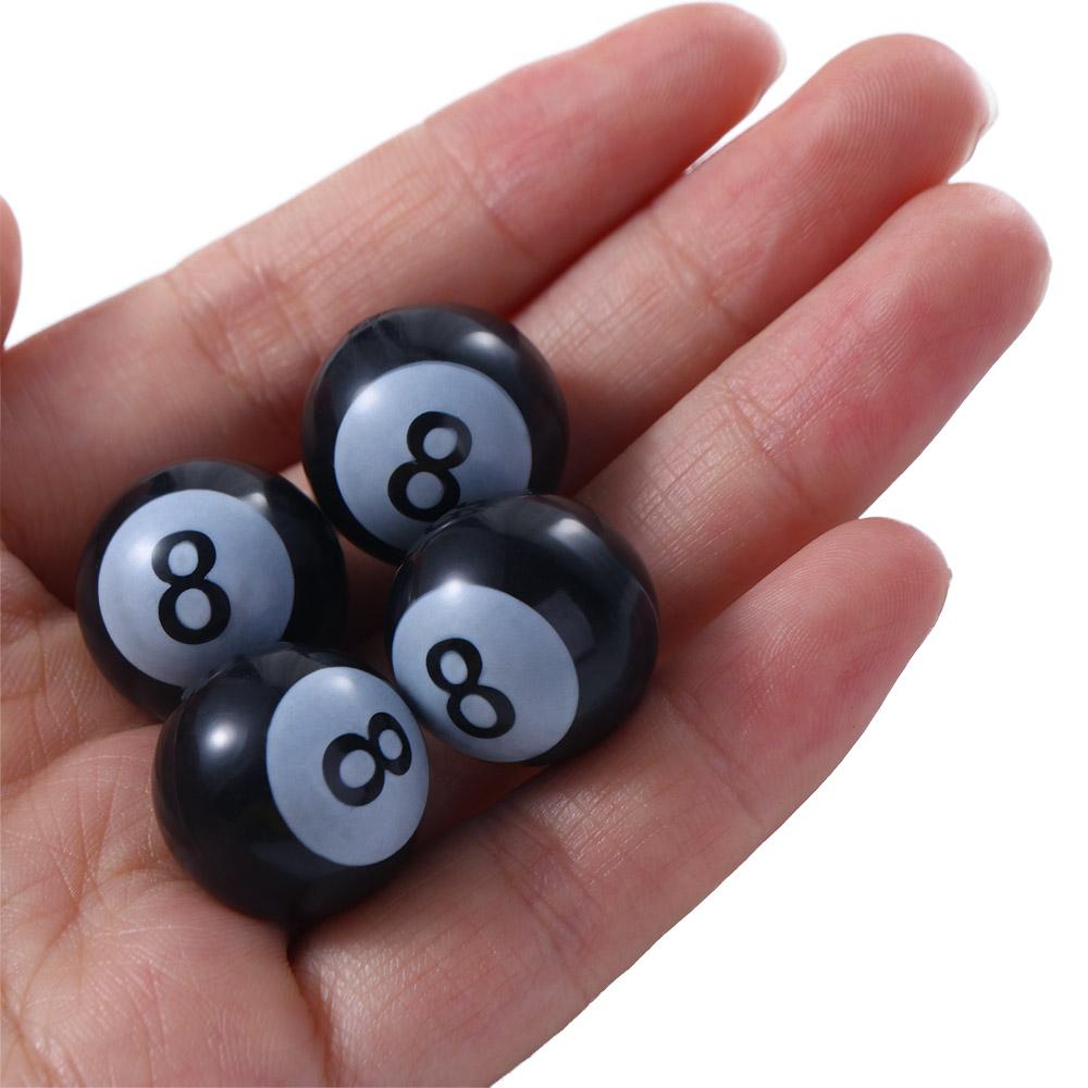 8 Ball" Billiards Dustproof Rustproof Tyre Stem Air Caps Wheel Caps Dust Cover Valve Stem Caps