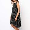 2023 Summer Chiffon Dress Women Polka Dot Ruffles Mini Dress Casual Loose Beach Party Street Short Sundress