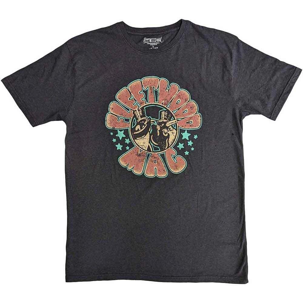 Fleetwood Mac Stars & Penguins T-Shirt Black New