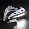 LED Flashing Motorcycle Hand Guards - Waterproof Turn Signal Covers for Street Bikes & Dirt Bikes, Durable ABS Material