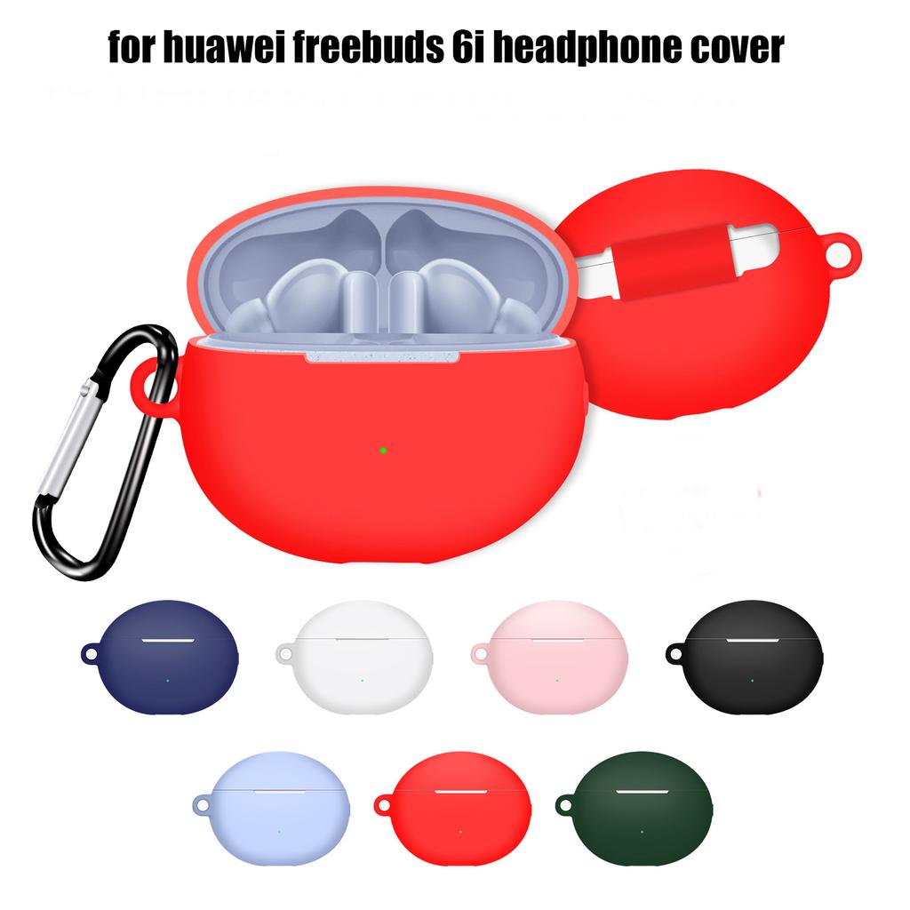 For Huawei Freebuds 6i Headphone Protective Case Silicone Cover All Inclusive Dustproof Anti-scratch Earphone Storage Sleeve
