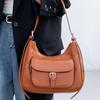 Cowhide Natural Drop Pattern Women's Bag, Shoulder Crossbody Women's Bag, Fashionable Large-capacity Soft Leather