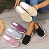 Women'S Slip-On Walking Sneakers Soft Sole, Casual & Versatile, Non-Slip Durable Fabric, Round Toe Low-Top Design,All-Season Comfort Shoes,Ladies Shoe