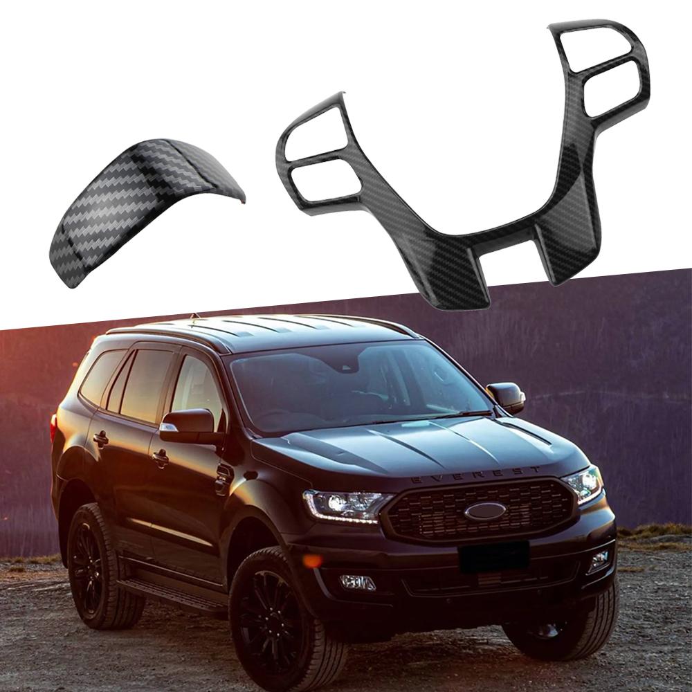 Для Ford Everest 2020-2025 Ranger 2018-2025 Наклейка на ручку переключения передач AT Накладка на рулевое колесо Стайлинг Аксессуары для интерьера