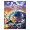 Diy 5D алмазная живопись Дельфин наборы крестиков вышивка мозаика животные художественная картина из страз подарок для рукоделия домашний декор