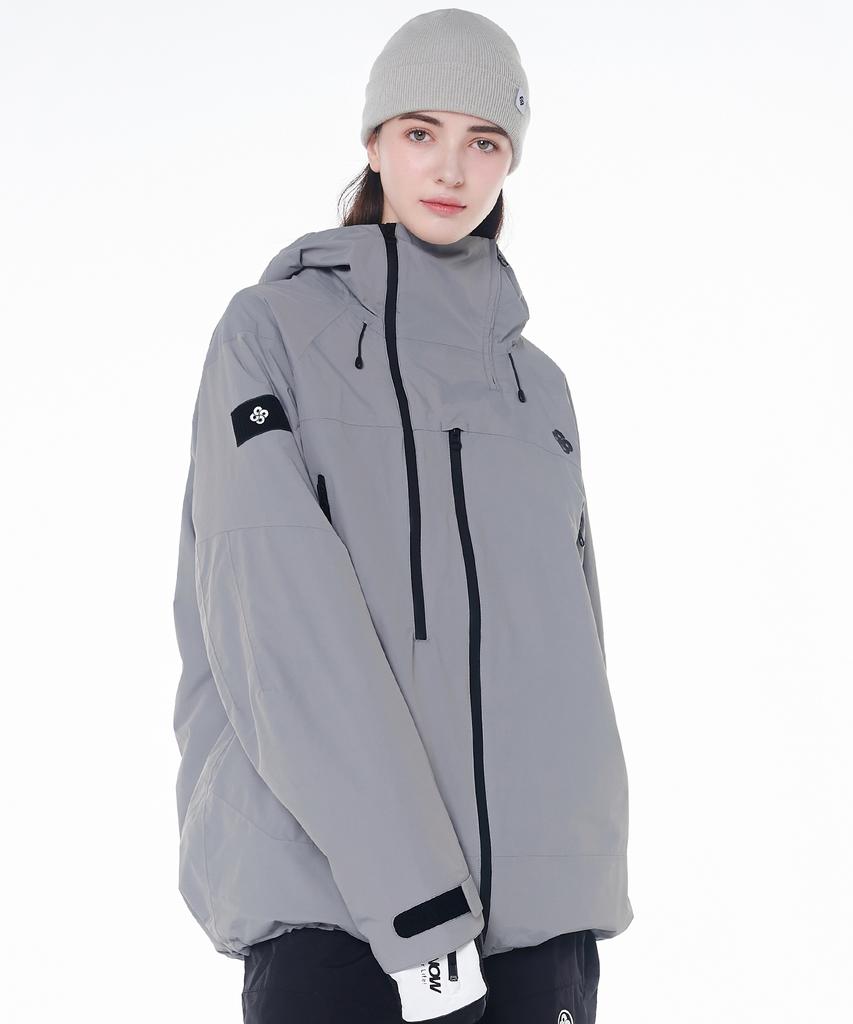Куртка-анорак для кук 2425 Ricca Snowboard Серая Унисекс