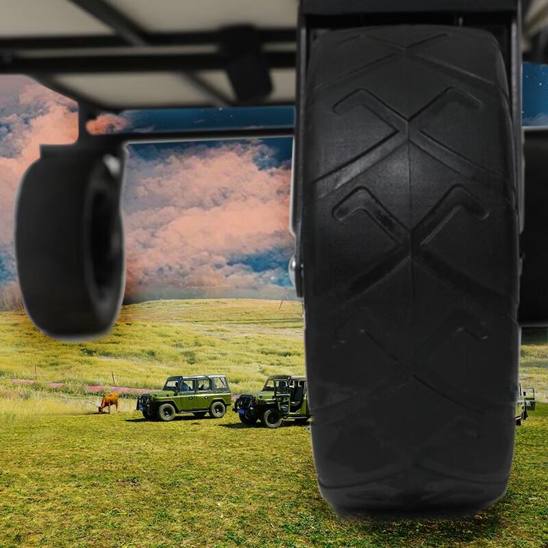 FTLY 150L Electric Camping Wagon with 8-inch Off-Road Wheels and Dual Brakes