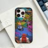 Cartoon R-Rainbow Friends Wave Corrugated Phone Case For IPhone 17 Air 16 15 14 13 11 12 Pro Max Plus Matte Cover