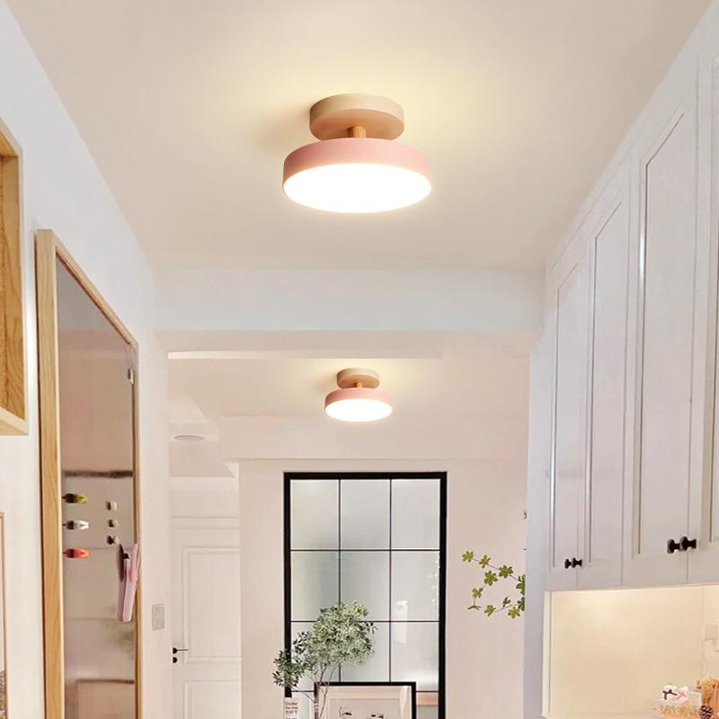 IRALAN Nordic Round Led Ceiling Light Lustre Light Ceiling Lamp Home Bedroom Lighting for Study Corridor Home Decor Fixtures