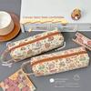 Canvas Capybara Pencil Pouch Durable Cartoon Pencil Bag Large Capacity Pencil Bag  Cosmetic Bag