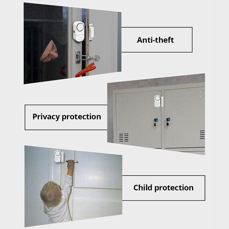 1-10 шт. беспроводной дверной датчик мини-окна дверная сигнализация магнитный датчик беспроводной домашний оконный дверной вход анти-вор охранная сигнализация 90 дБ