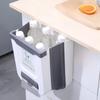 Wall-Mounted Folding Trash Can: Door-Hanging Waste Bin for Kitchen, Car & Home
