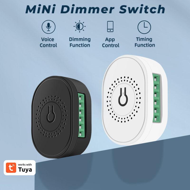 Tuya Mini WiFi Smart LED диммерный модуль управления светом SmartLife App пульт дистанционного управления 220 В настенный светильник включение выключение для Alexa Home