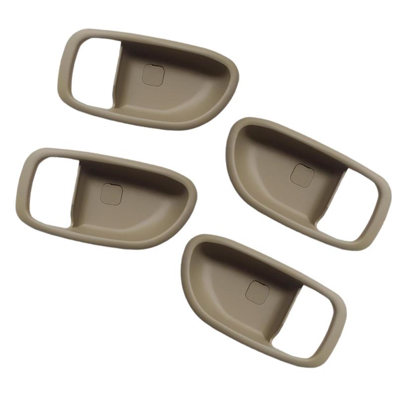 4PCS Front Rear Interior Door Handle Cover Bezel Black Beige for Hyundai Elantra 2007 2008 2009 2010 82611-2H000 82621-2H000