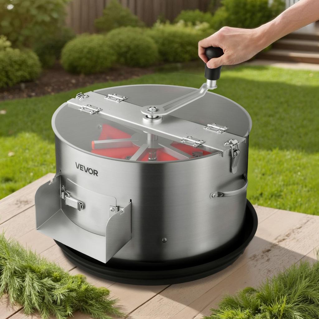 VEVOR Electric Bud Leaf Trimmer, 2-in-1 Manual & Electric, 370mm Bud Trimmer with Stainless Steel Blades, Visual Cutting