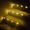 16pcs lampes solaires pour terrasse d'extérieur,lampes solaires étanches à LED pour escaliers extérieurs,marches-blanc chaud-brun