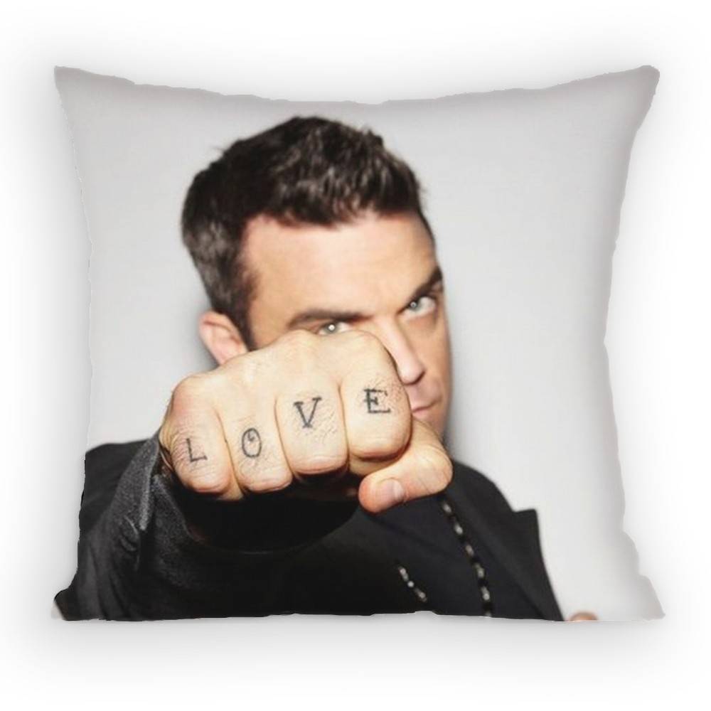 Singer RRobbie WWilliams Pillow Case Sofa Living Room Bedroom Headboard Backrest Cushion Square Cushion Nap Time