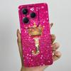 Чехол для Infinix Hot 40 Pro 40i Корона Буква Funda Мягкая Жидкая Силиконовая Задняя Крышка Для Infinix Hot40 Hot40i 40Pro Бампер Оболочка