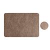 Yousheng Faux Leather Placemat Coaster Dining Table Heat Insulation Pad Dual Side Waterproof Placemat for Kitchen Countertops Dining Tables