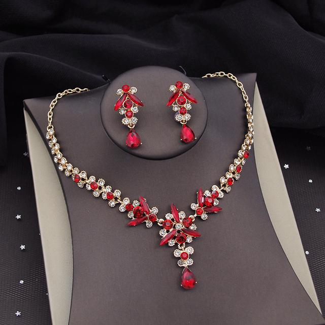 Великолепные хрустальные свадебные комплекты ювелирных изделий для женщин, тиара, корона, ожерелье, серьги, свадебные комплекты, выпускной, комплекты ювелирных изделий в Дубае, конкурс