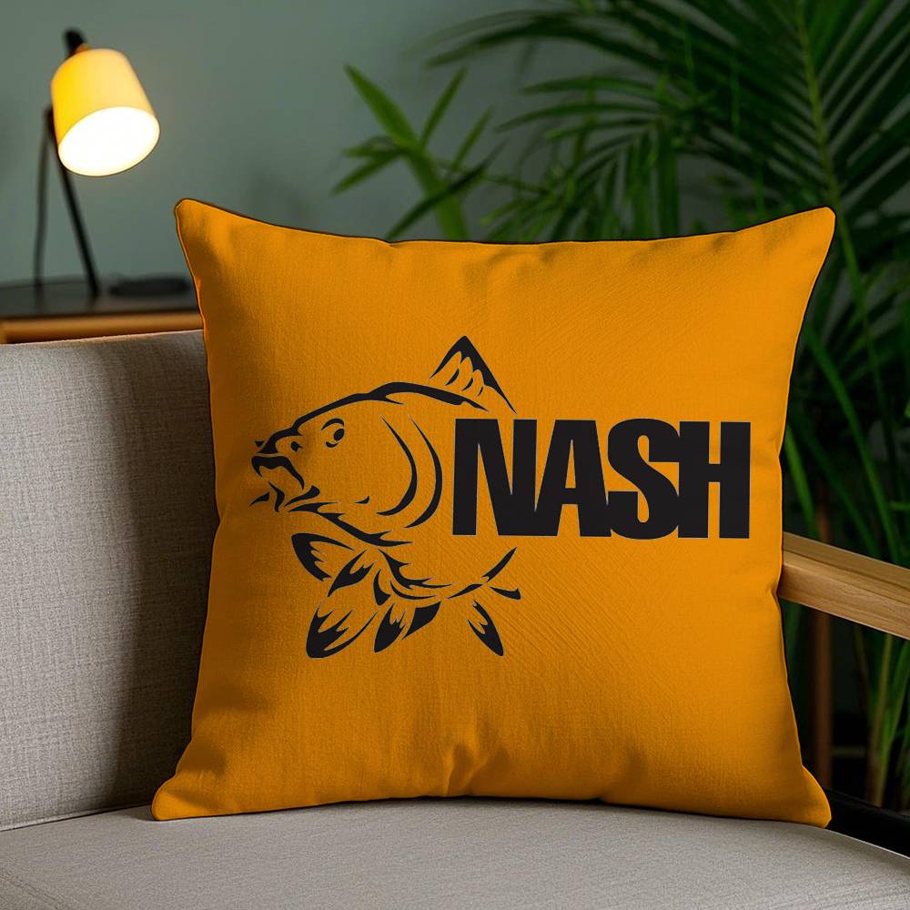Наволочка N-Nash Fishing логотип Офисный Диван Кровать в общежитии Спинка Короткий Плюш Двусторонняя Печать Домашняя Подушка Чехол