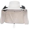 (Light Gray) Wide Brim Solar Fan Hat, Fishing Hat with Fans, Sun Hats with 2 Solar Fans, Lightweight & Breathable Men's Sun Hat for Summer Outdoor