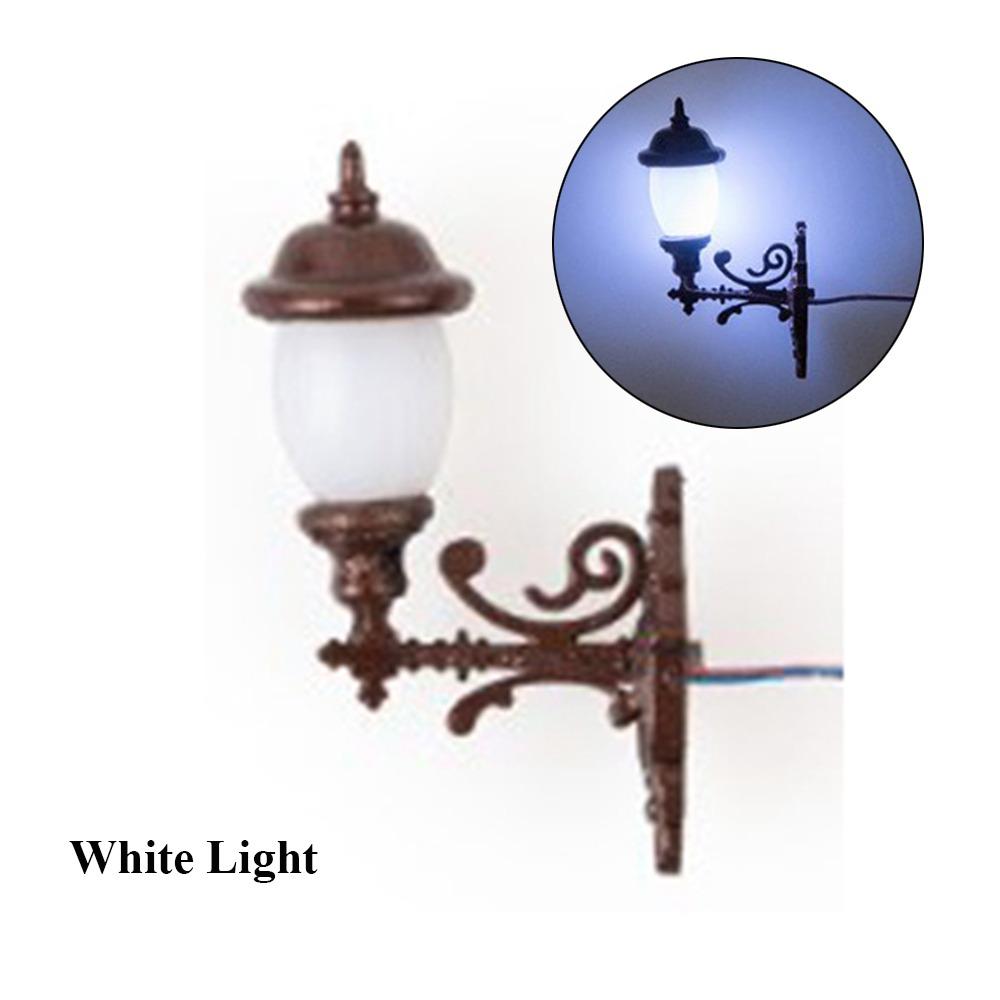 Модель 3В Белый/Теплый свет Материал АБС-металл Сад Двор Светодиодный свет Новый Настенный светильник для кукольного домика